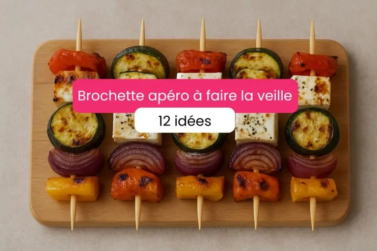 Brochetas de aperitivo para preparar el día anterior