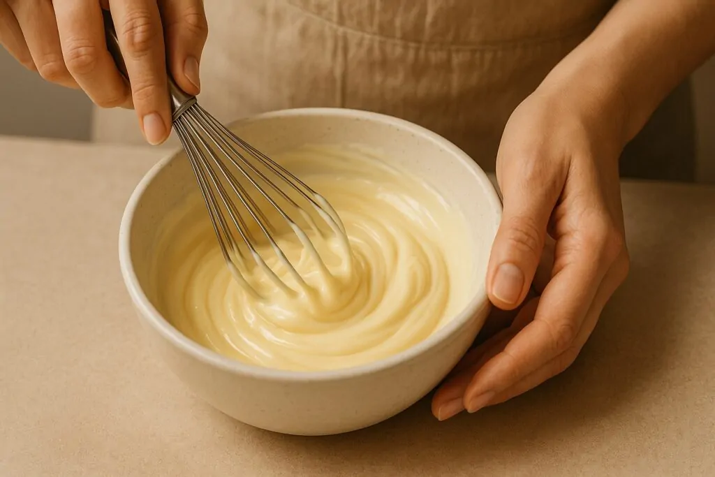 Preparazione della maionese giapponese