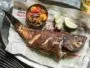 Pan-fried black bass