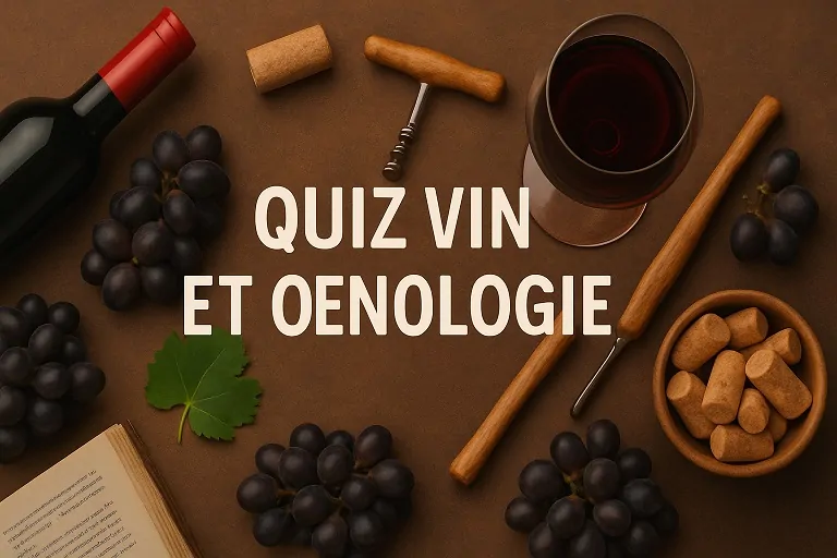 Cuestionario sobre vinos y enología