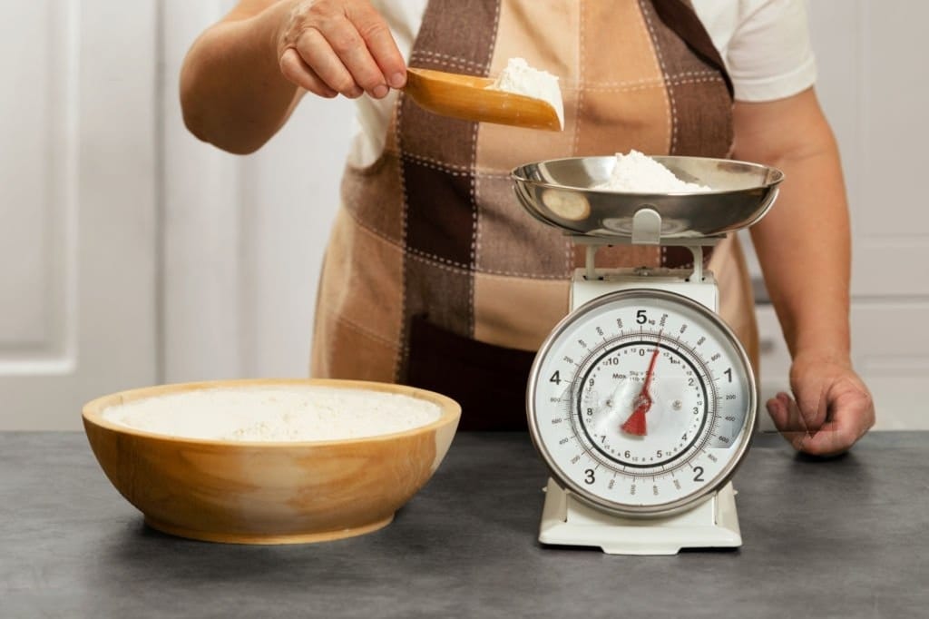 Balanza de cocina y conversión métrica