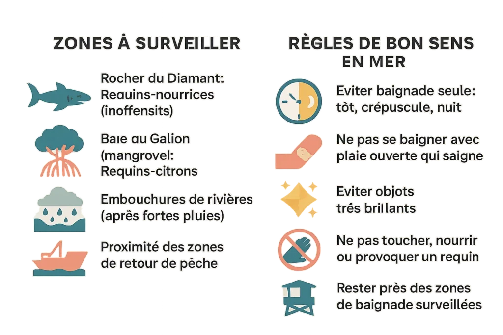 Mapa de las zonas a vigilar y normas de seguridad marítima