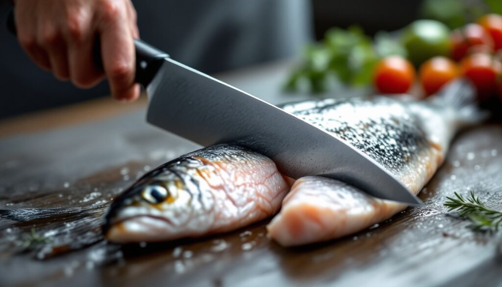 El mejor cuchillo para cortar pescado