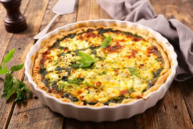 quiche fromage de chèvre et épinards