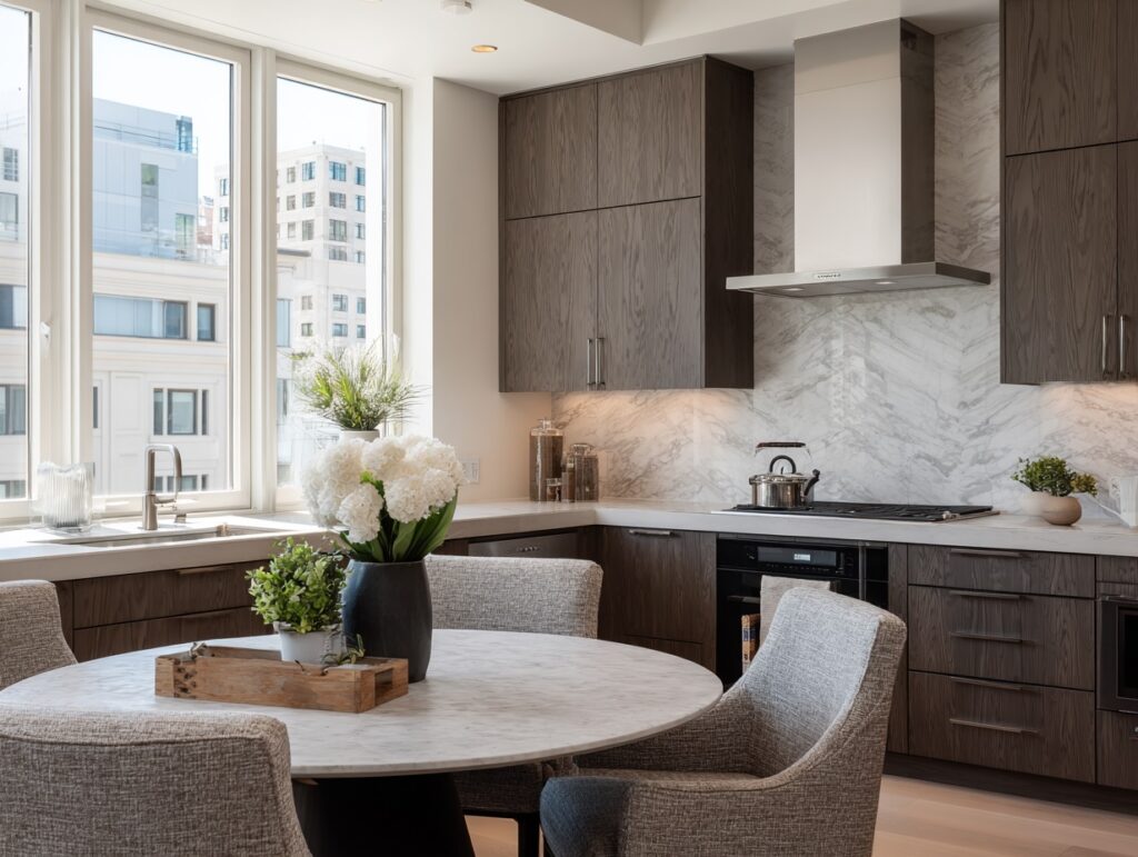 Mesa de cocina redonda