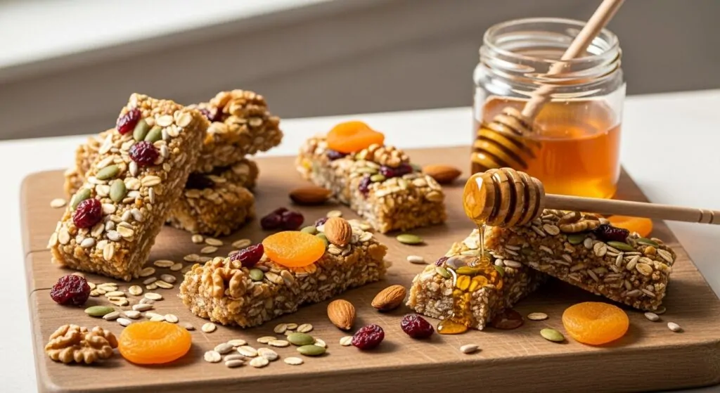 Barritas de cereales orgánicas caseras barras de cereales orgánicas caseras
