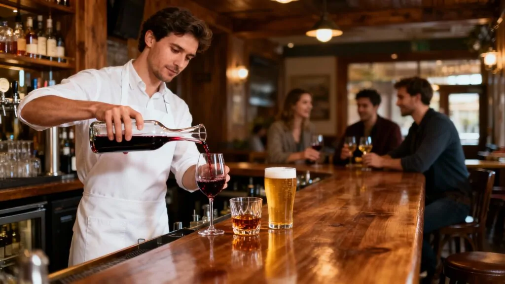 Dosificación de vino, whisky y cerveza