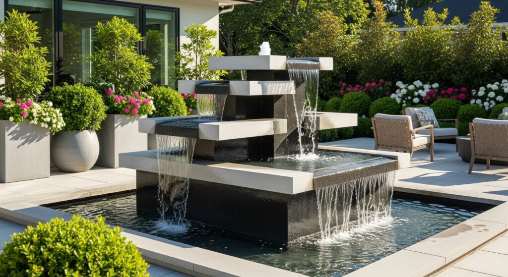 fuente exterior de la casa