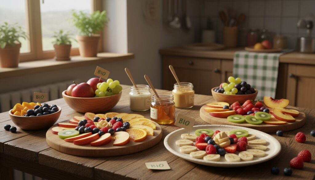 fruits bio pour le goûter