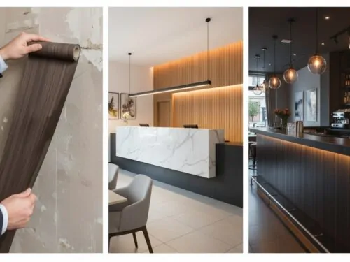 Recubrimiento adhesivo para hoteles