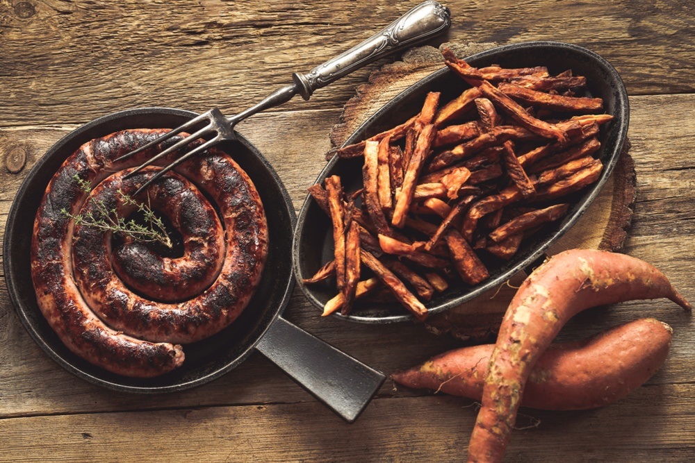 Salsiccia di Tolosa fritta in padella