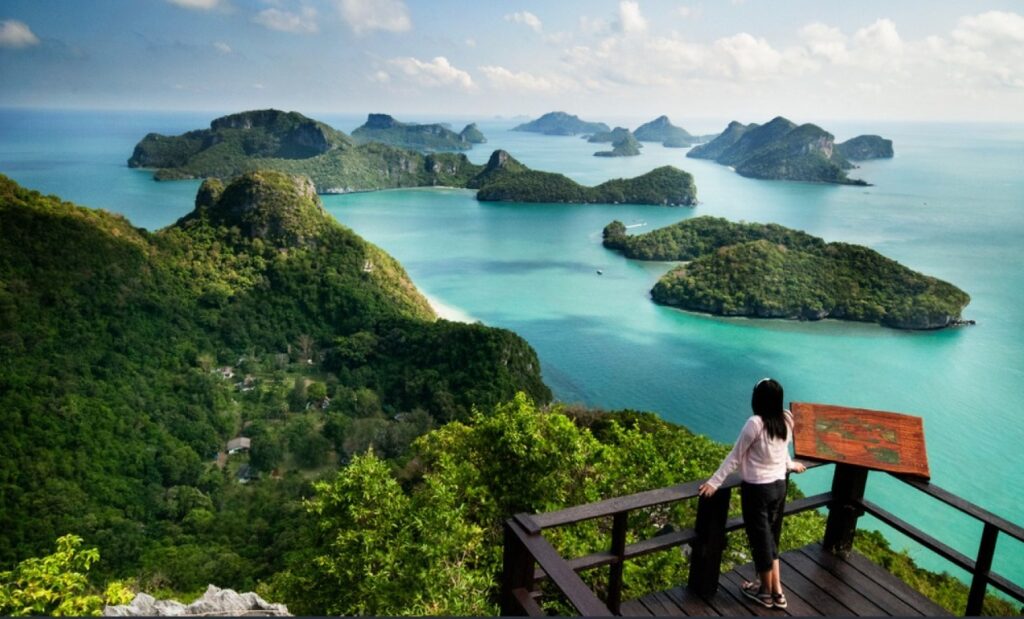 Ir a una soleada isla tailandesa en invierno
