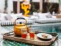 Drinking tea in a riad in Marrakech