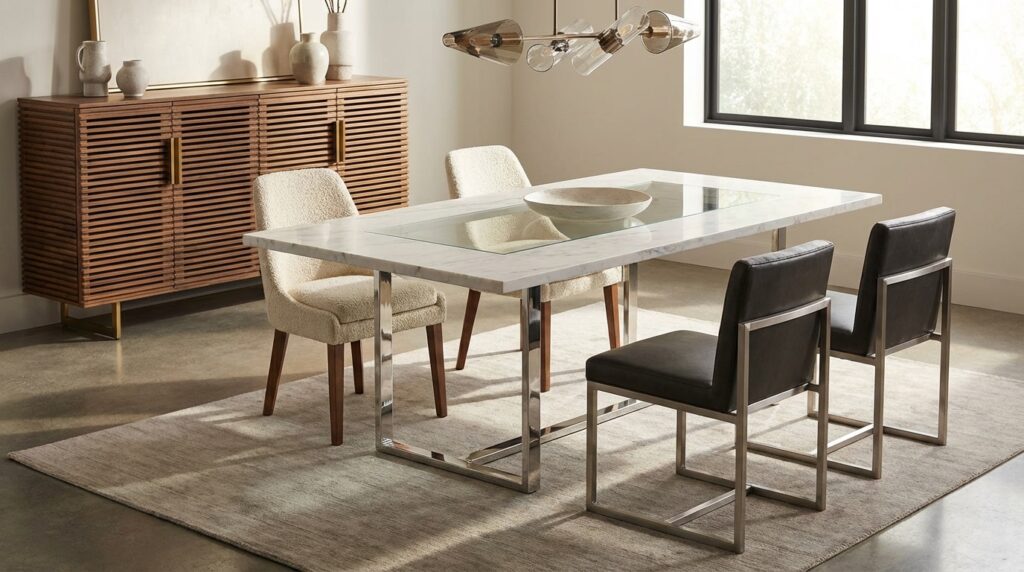 Materiales de muebles de comedor de moda