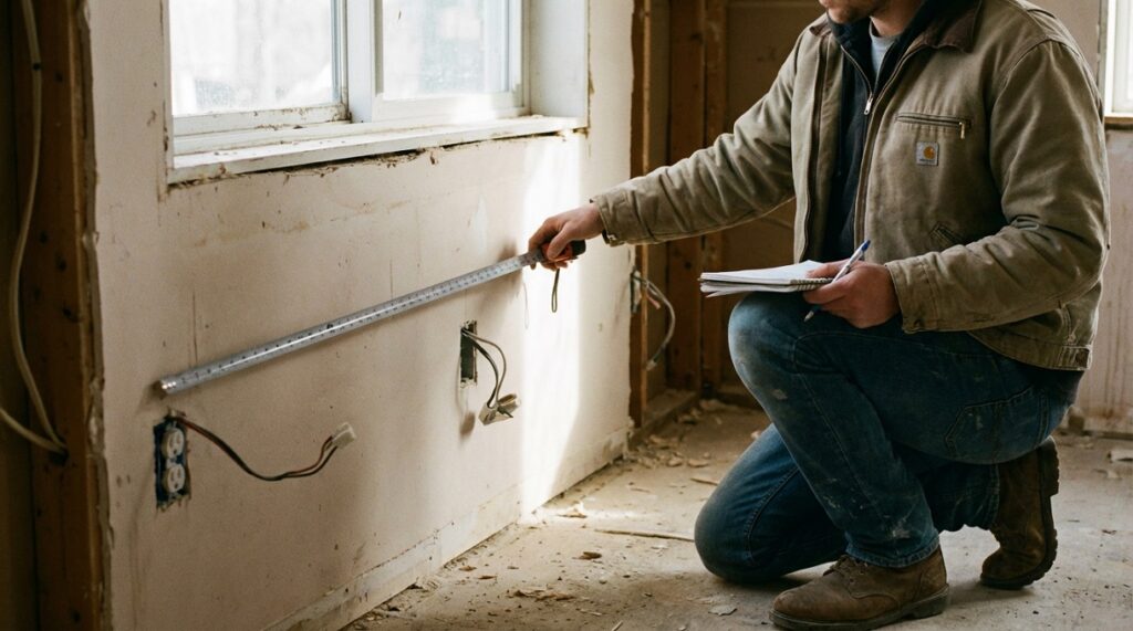 Tomar medidas precisas para un plano de cocina a medida