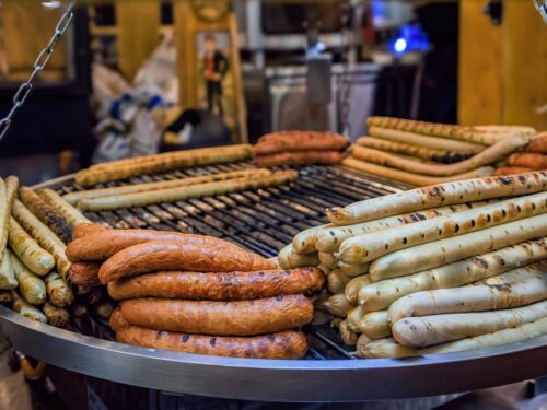 Salchichas alsacianas a la parrilla