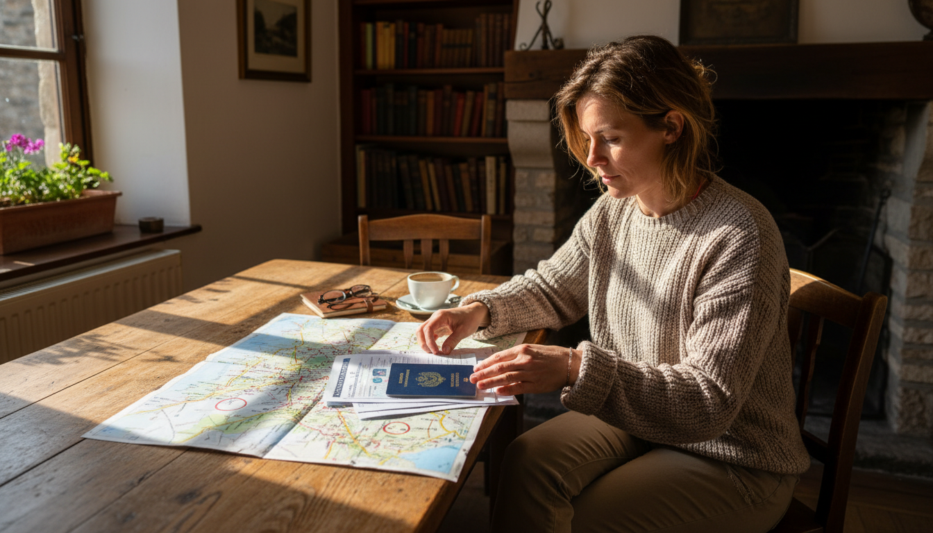 Preparando la documentación y el equipo para un viaje por carretera europeo