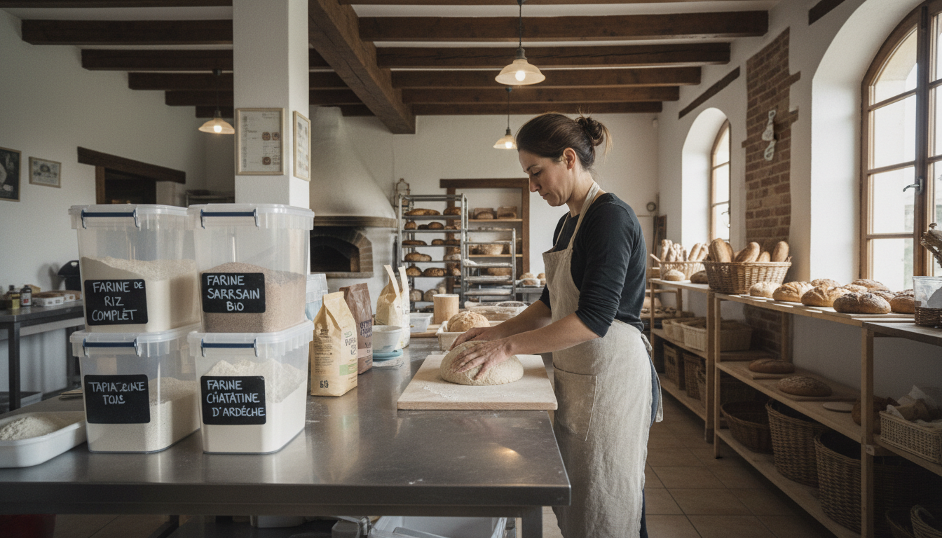 Farine senza glutine e ingredienti salutari per panettieri artigianali