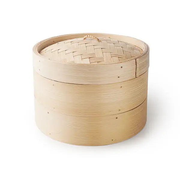 Vaporera de bambú de 2 niveles Ibili