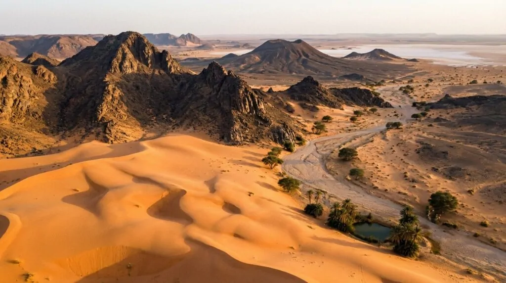 Diversità di paesaggi nel Sahara algerino Diversità di paesaggi nel Sahara algerino