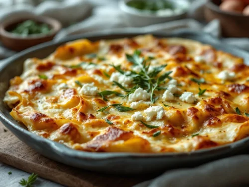 Banitsa de espinacas y queso feta, versión francesa sencilla