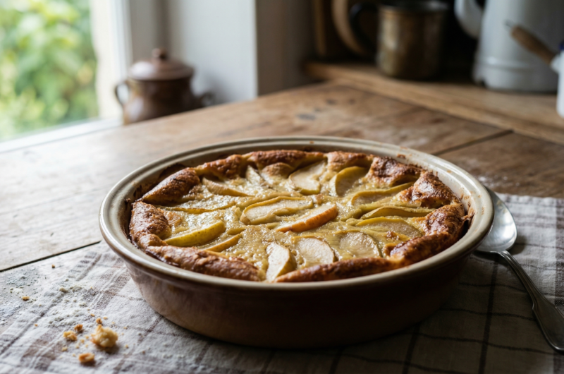 Apfel-Birnen-Clafouflan