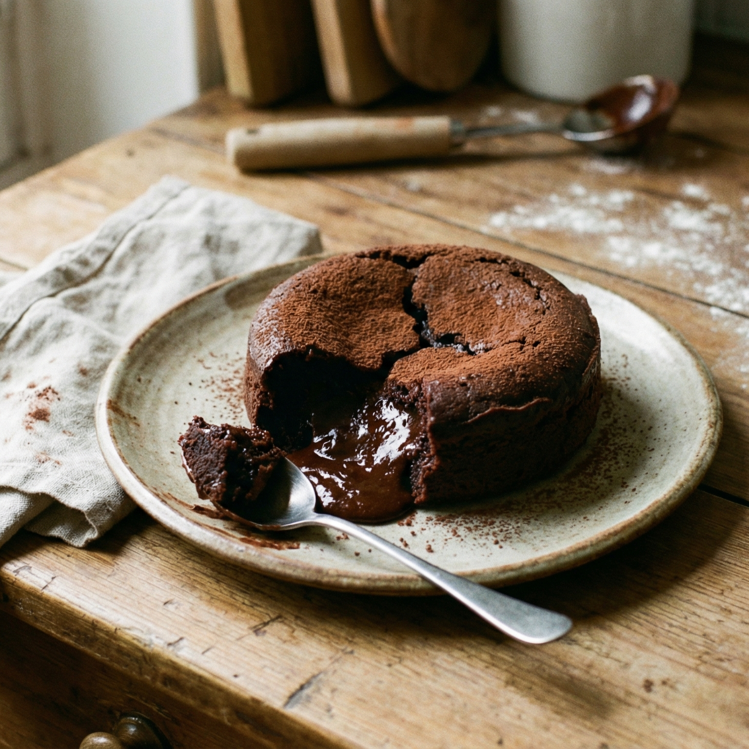 Fondant de chocolate, estilo Cyril Lignac