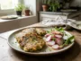 Galettes de fèves aux herbes fraîches