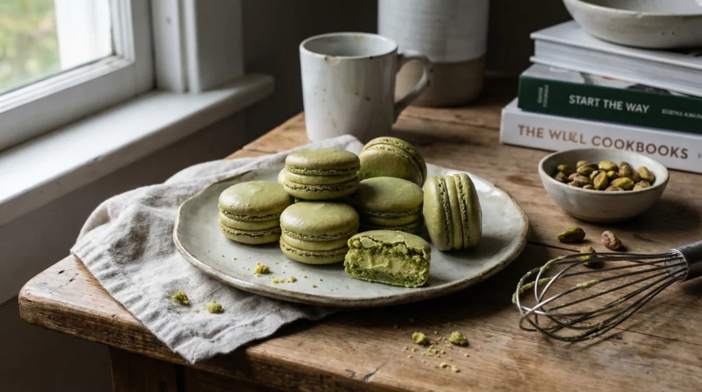 Macaron al pistacchio