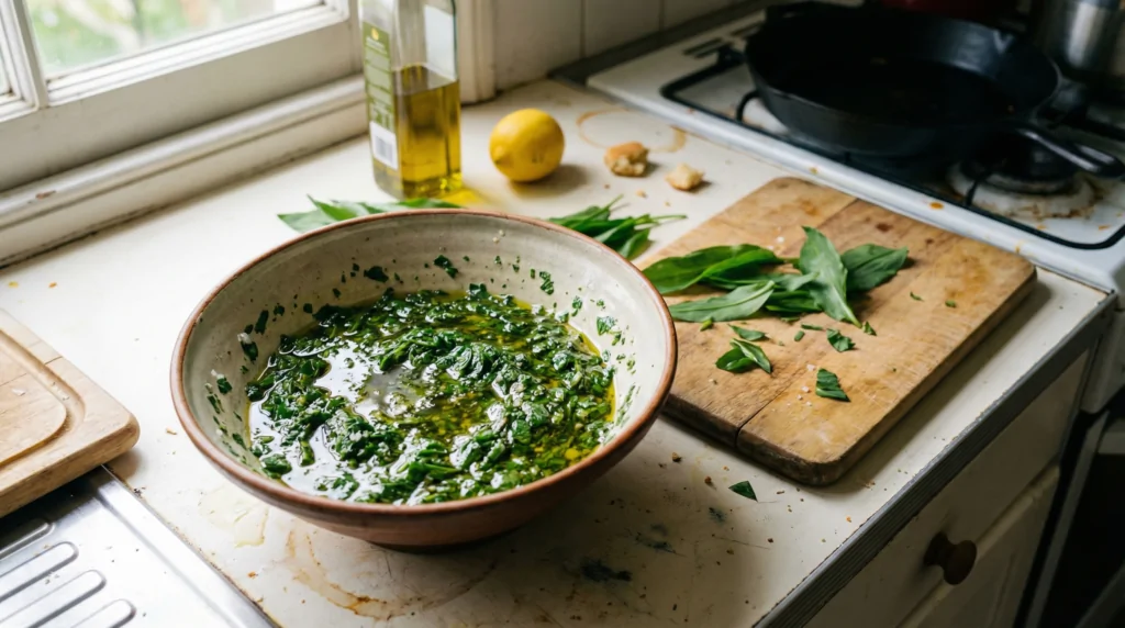 Adobo de ajo silvestre