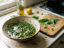 Wild garlic marinade