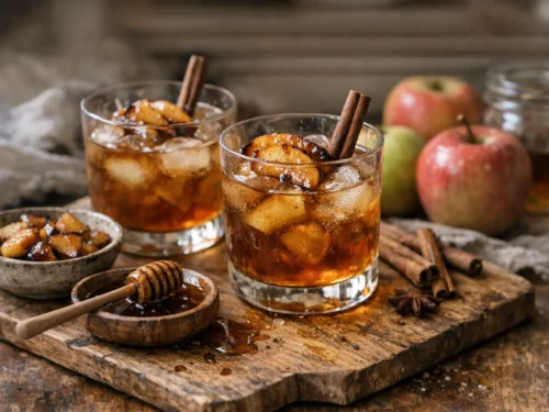 Old Fashioned con manzanas y miel de otoño