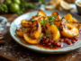 Leek papillote with butternut squash and chestnuts