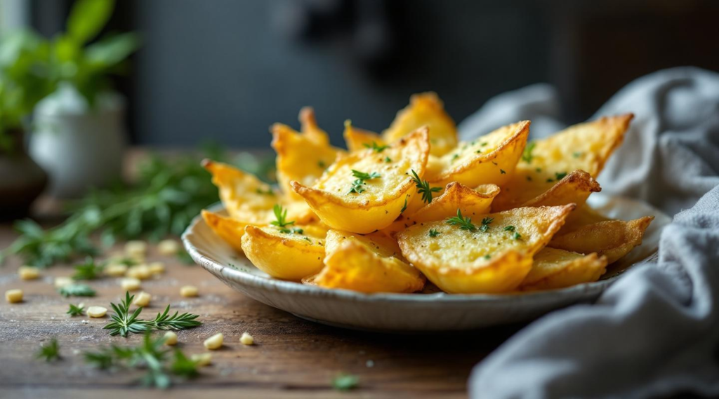 Espárragos papillotes con patatas nuevas
