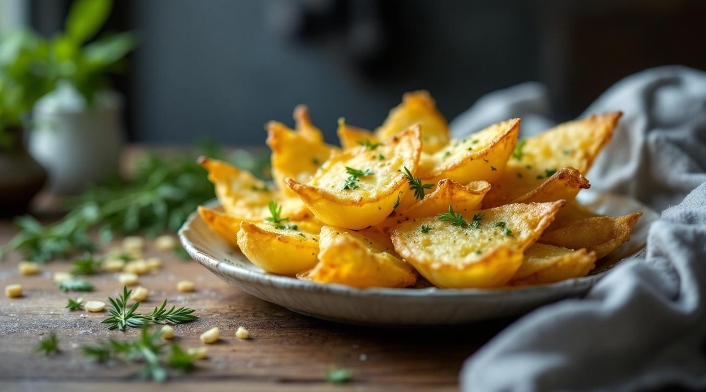 Espárragos papillotes con patatas nuevas