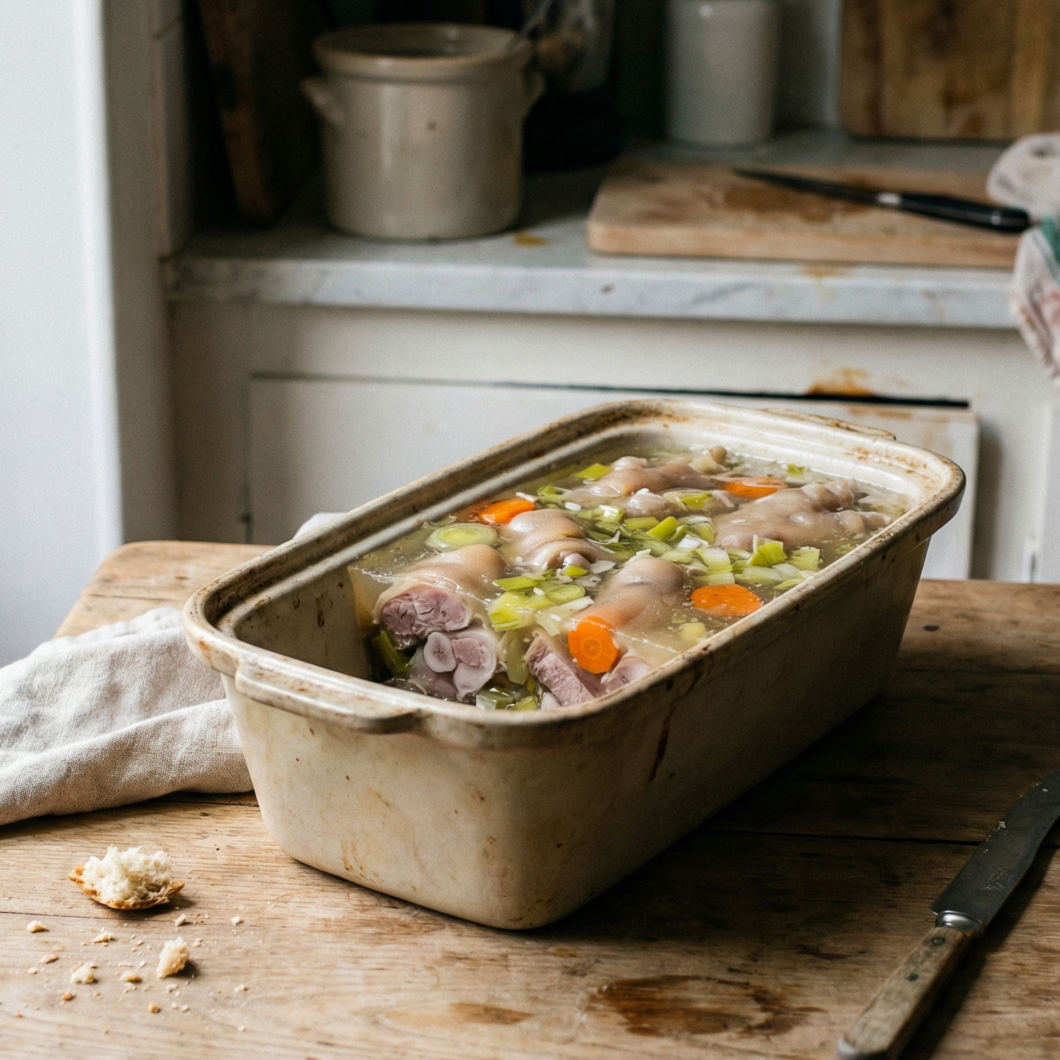 Patas de cerdo en gelatina