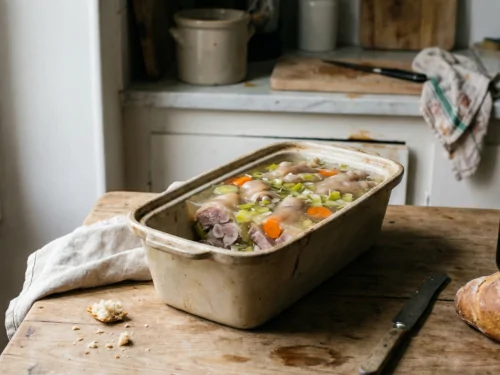 Patas de cerdo en gelatina