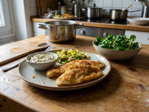 Pescado empanizado casero