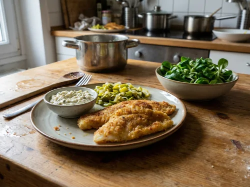 Poisson pané maison