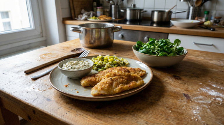 Pesce impanato fatto in casa