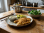 Homemade breaded fish
