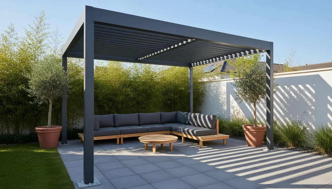 avantages et inconvénients d'une pergola bioclimatique autoportée en kit