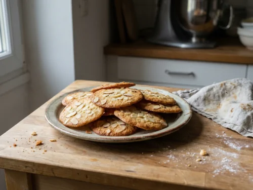 Receta de Cyril Lignac para tejas de almendra crujientes