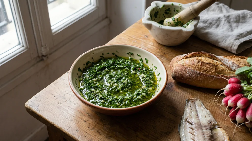 Salsa verde para bagnette