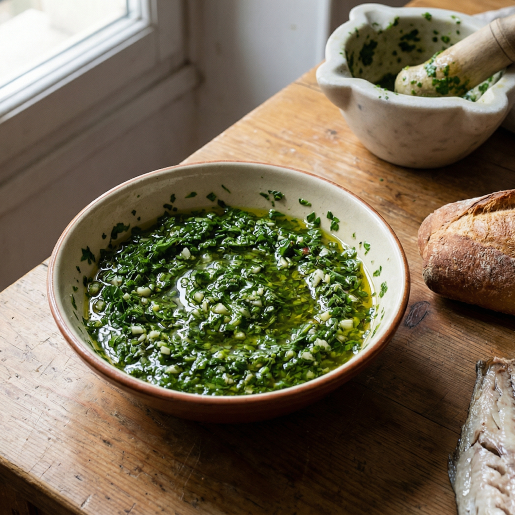 Grüne Bagnette-Sauce