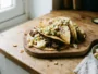 Crispy wild boar stew tacos