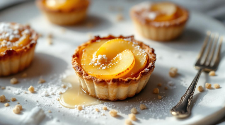 Apple and vanilla pear tarts