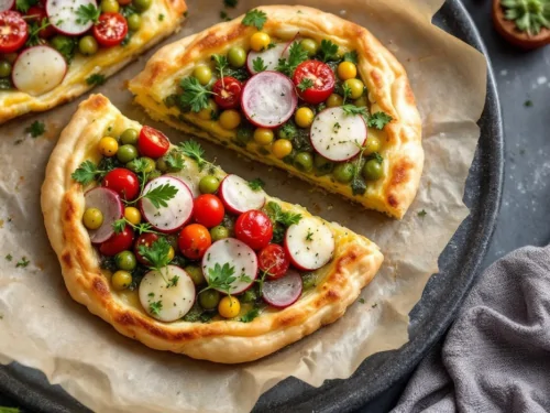 Tartine de fèves fraîches au cresson et radis