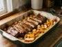 Travers de porc fondants au four, butternut & pommes