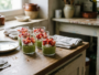 Recette Verrines d'asperges aux fraises et chèvre frais